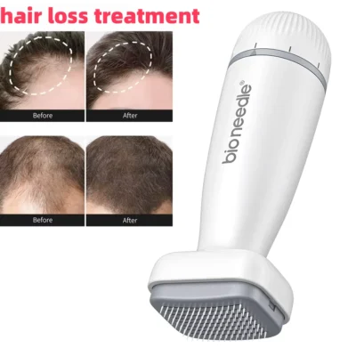 adjustable titanium stamp derma roller face roller beard growth massager scalp massage 120pins microneedling